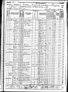 1870censusPollyBuck 1870 Census showing Polly J. (Reel) Buck and children with new spouse