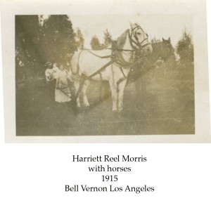 HarriettHorses1915 Harriett with horses