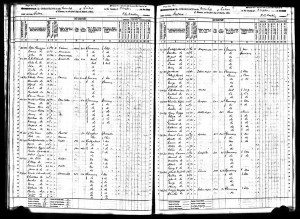 PollyReelBuch1875census Polly J. Buck and Reel children in 1875 census, Eudora, KS