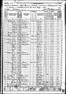maryJaneReel1870census 1870 Census showing Mary Jane Reel working as housekeeper